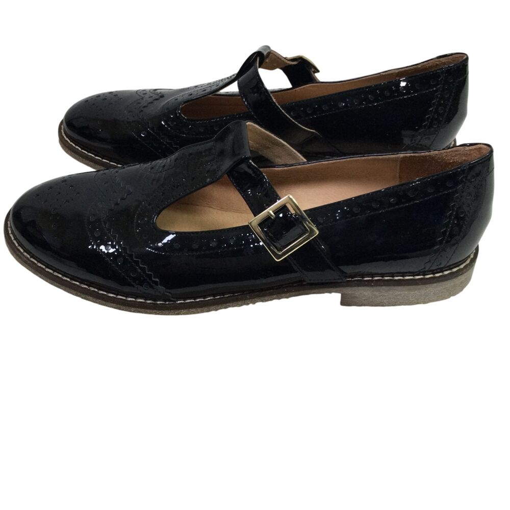 Jonak Paris Womens Mary Janes Loafer Shoes Classic Black Size 10